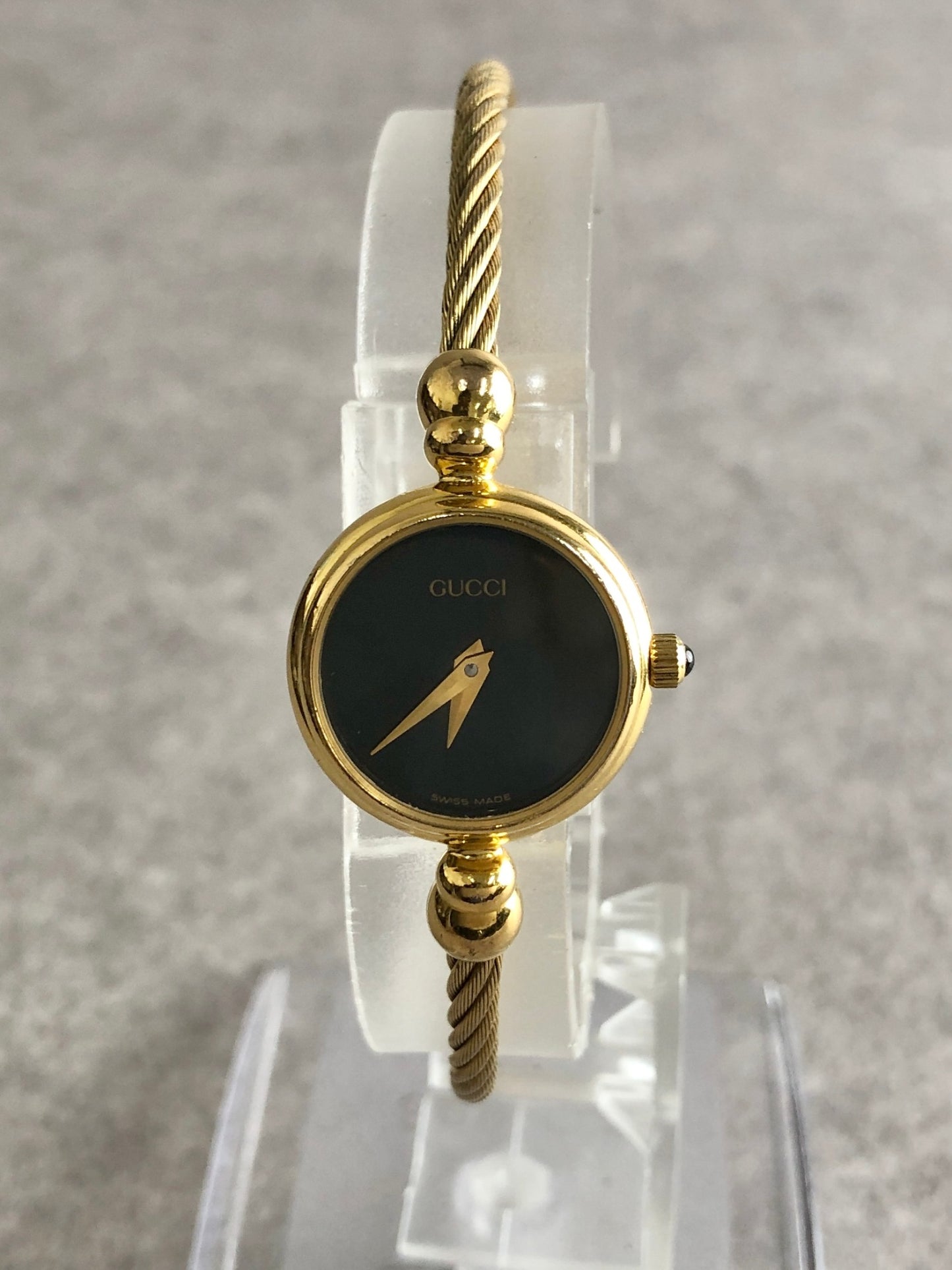 GUCCI Quartz Watch Bangle Gold Vintage 2700 4mvmkw