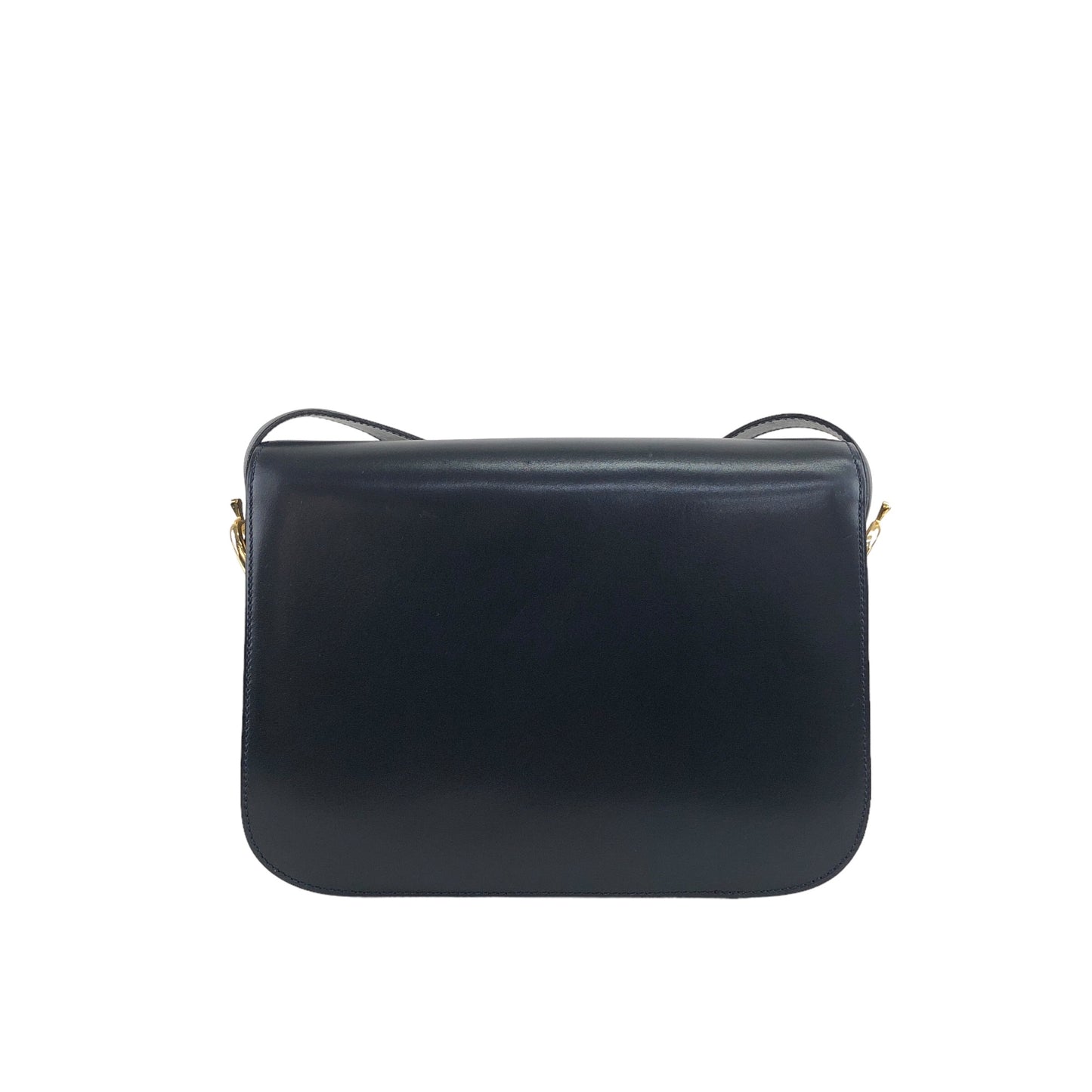 CELINE Blason Crossbody Shoulder bag Dark Navy Vintage adajxe