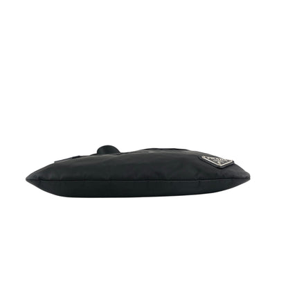 PRADA Tessuto Triangle Logo Shoulder bag Black Vintage f7iw67