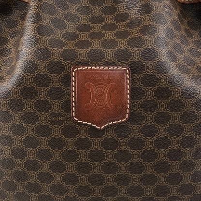 CELINE Macadam Blason Drawstring Shoulder bag Brown Vintage mp3xvi