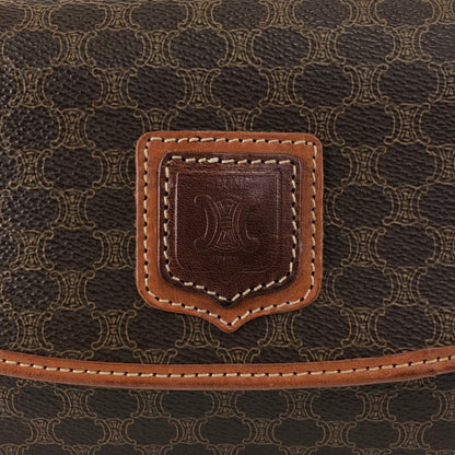 CELINE Macadam Blason Shoulder bag Brown Vintage ytvnjg