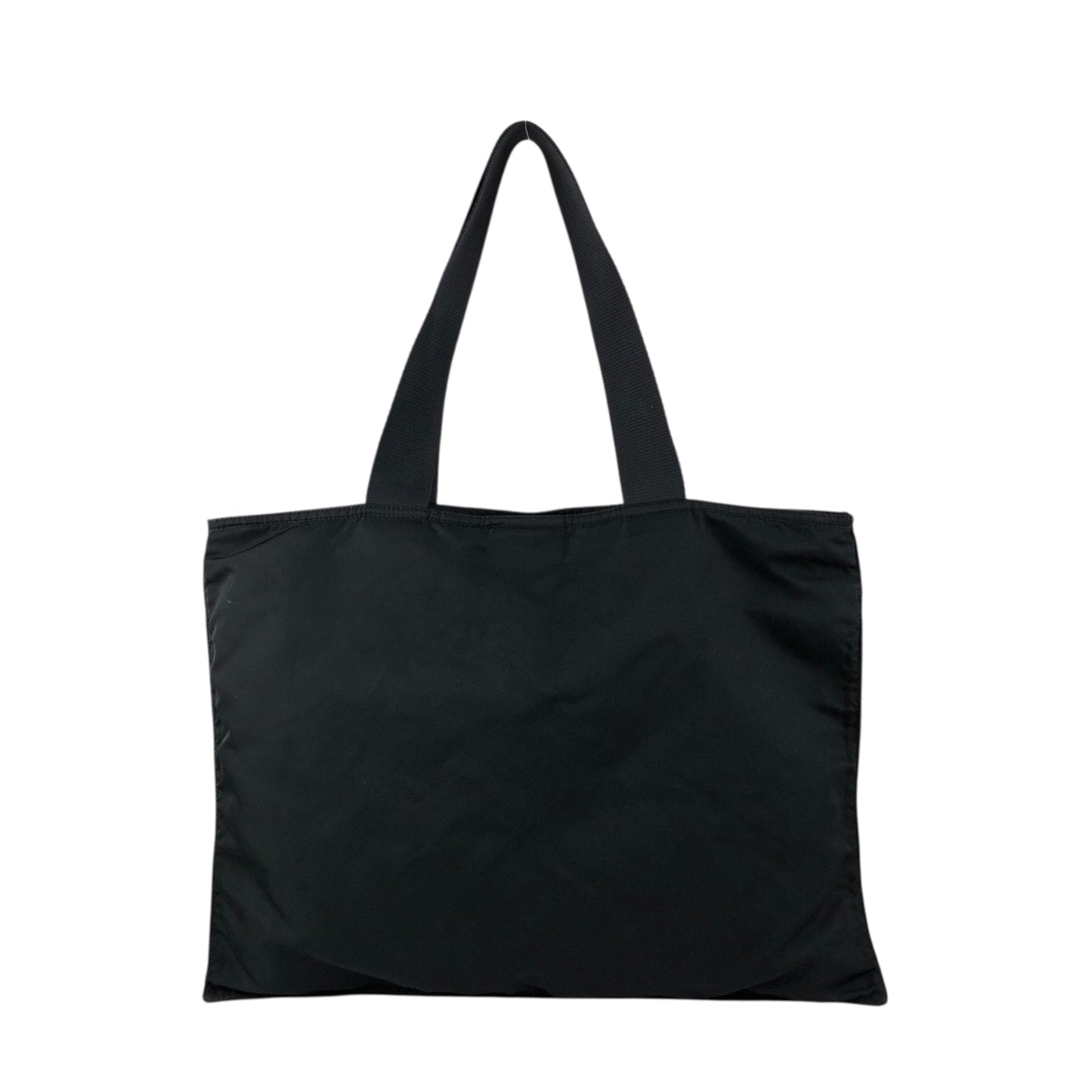 PRADA Tessuto Triangle Logo Totebag Black Vintage gc7j3j