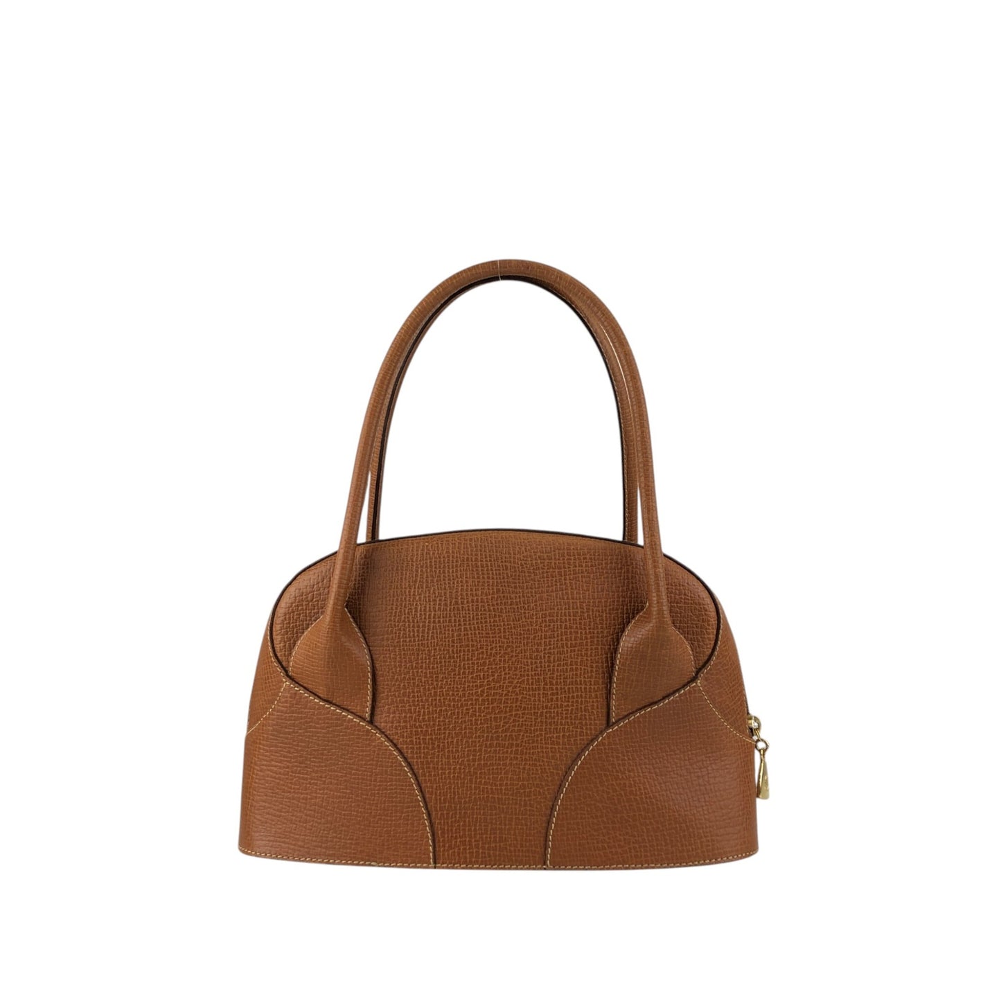 LOEWE Logo Embossed Handbag Boston bag Brown Vintage u2gt6p