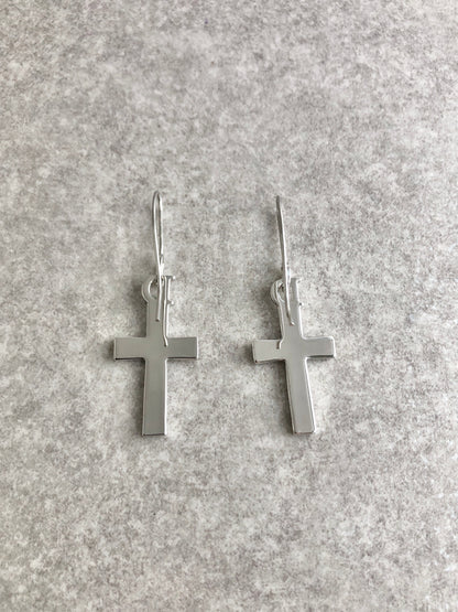Christian Dior Cross Motif Pierced Silver Vintage 3djpuu