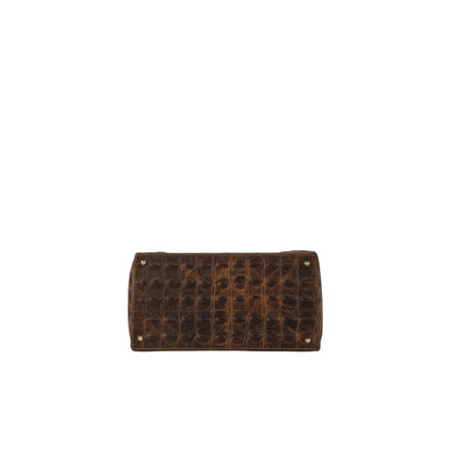 FENDI Logo Two-way Handbag Shoulder bag Beige Vintage apxrfn