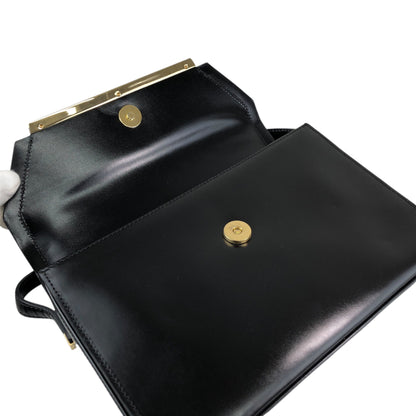 LOEWE Logo Shoulder bag Black Vintage unjut8