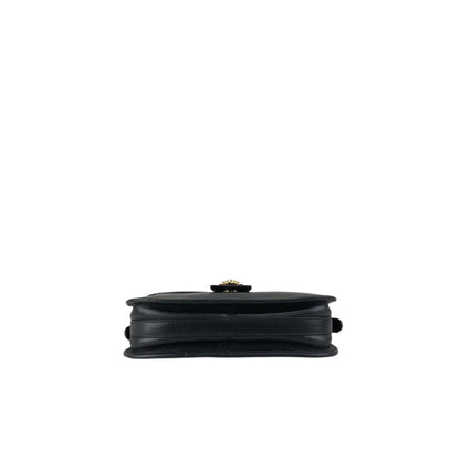 CELINE Gancini Shoulder bag Black Vintage dcwmsj