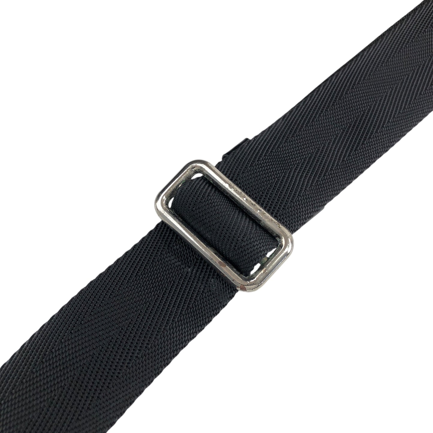 PRADA Tessuto Triangle Logo Shoulder bag Black Vintage b7upke