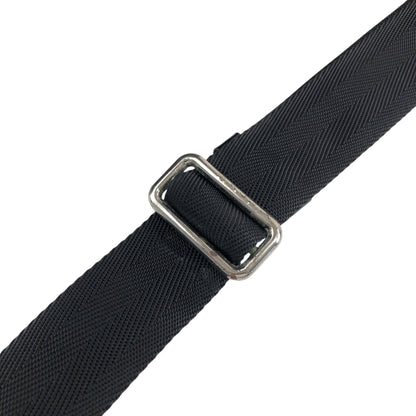 PRADA Tessuto Triangle Logo Shoulder bag Black Vintage b7upke