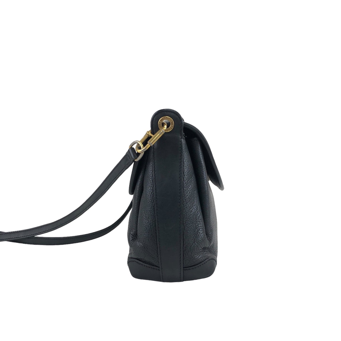 GUCCI GG Logo Shoulder bag Black Vintage pj5ztj