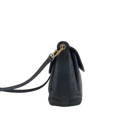 GUCCI GG Logo Shoulder bag Black Vintage pj5ztj