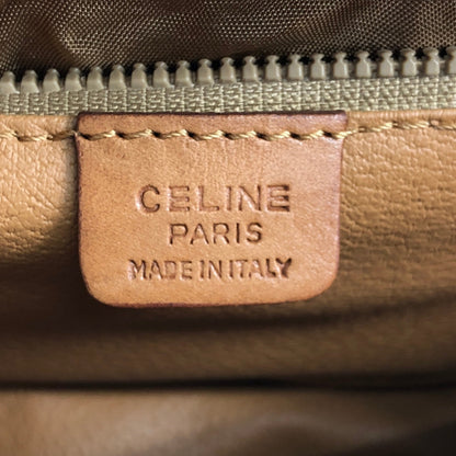 CELINE Macadam Front Buckle Shoulder bag Brown Vintage c7tgex