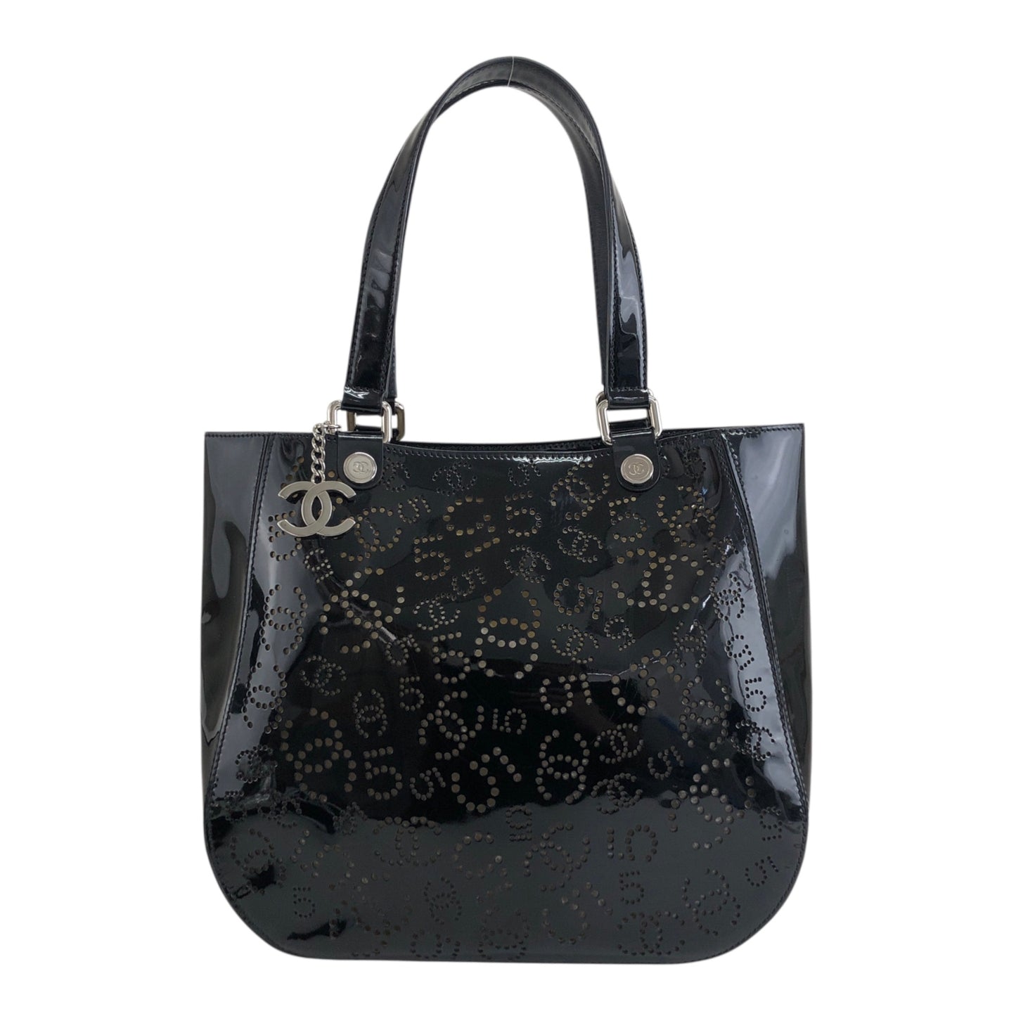 CHANEL Coco Mark Totebag Black Vintage xpyt38