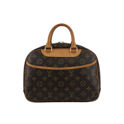 LOUIS VUITTON Monogram Handbag Brown Vintage wmhwus