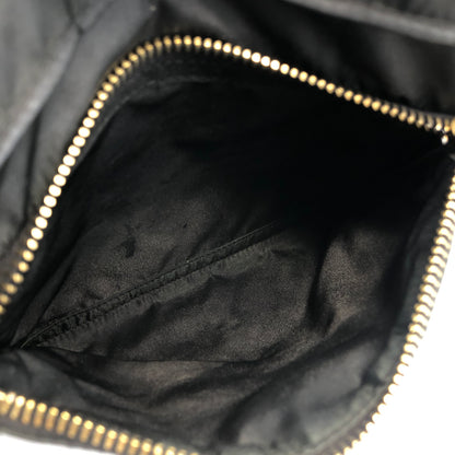 PRADA Logo Nylon Saffiano Leather Crossbody Shoulder bag Black Vintage eu2jv5