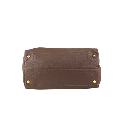 PRADA Triangle Logo Two-way Handbag Shoulder bag Brown Vintage eh2tjx