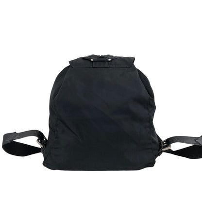 PRADA Triangle Logo Backpack Black Vintage mt3zax