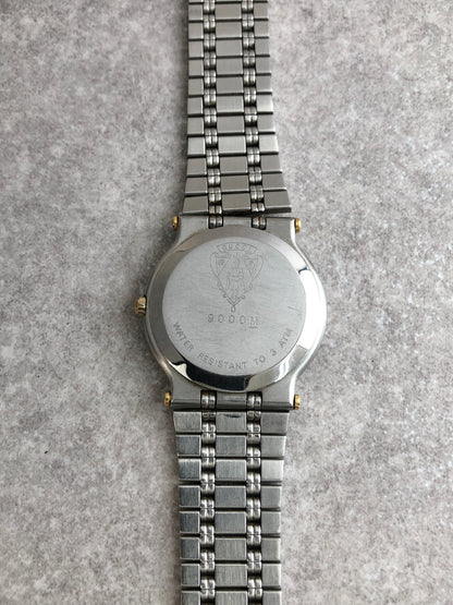GUCCI Quartz Watch Gold×Silver 9000M Vintage 2yp2mf