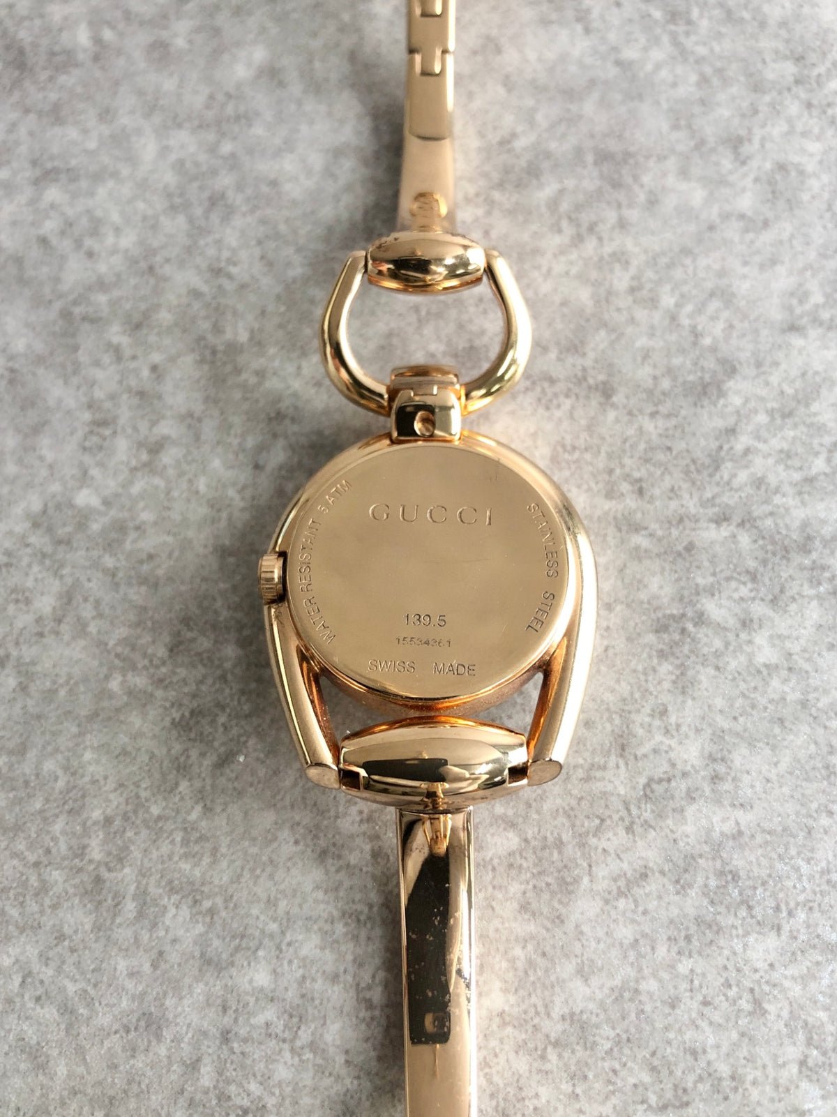 GUCCI Horse Bit Watch Gold Vintage rghnf7