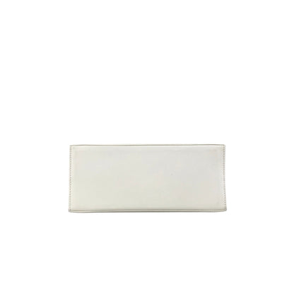 Salvatore Ferragamo Gancini Two-way Handbag Shoulder bag White Vintage d37hra