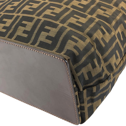 FENDI Zucca Handbag Totebag Brown Vintage fjksnk