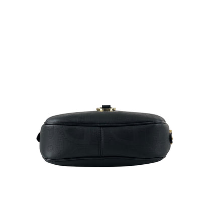 Christian Dior Trotter Round Shoulder bag Black Vintage texmwr