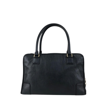 LOEWE Anagram Small Boston bag Handbag Black Vintage rtk3kf