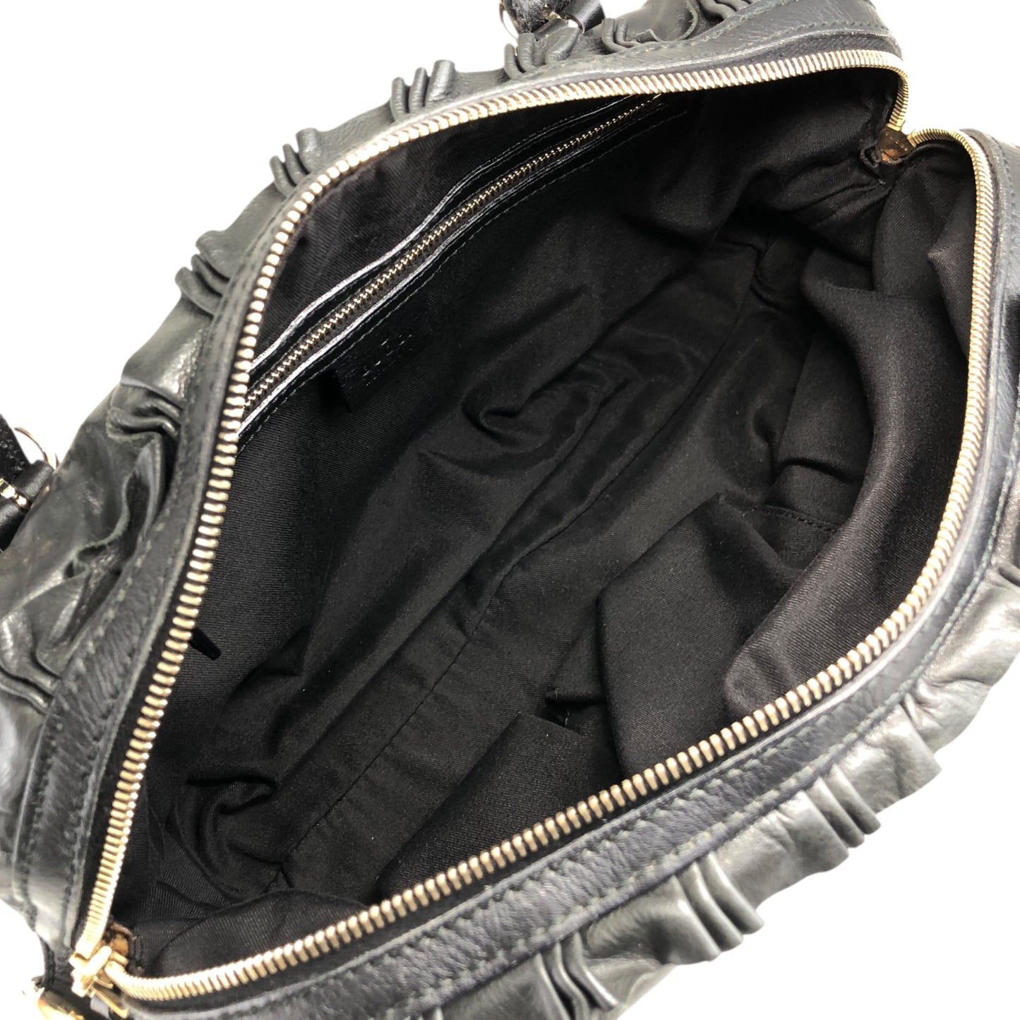 GUCCI Handbag Black Vintage ns25kt