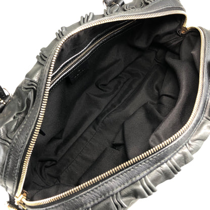 GUCCI Handbag Black Vintage ns25kt