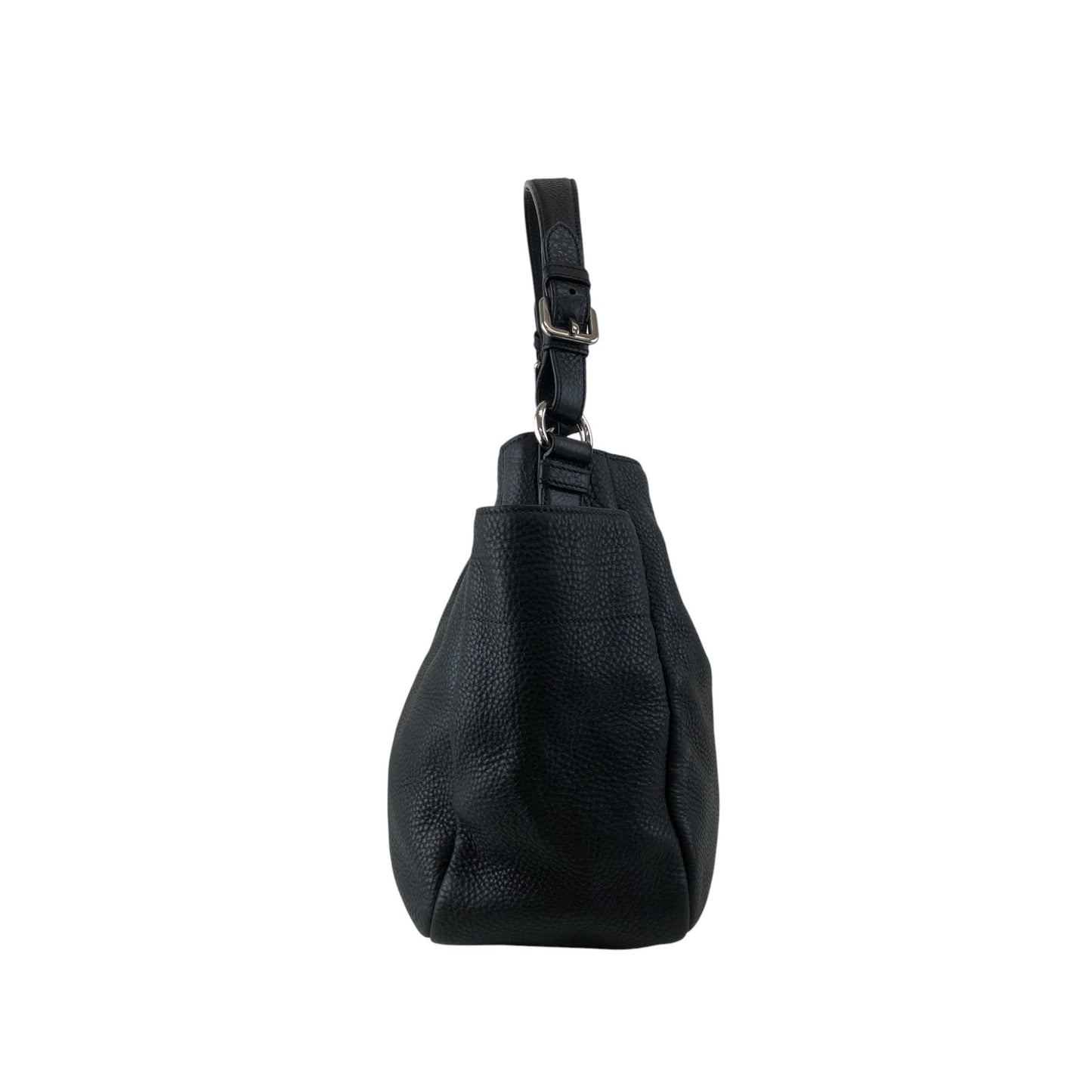 PRADA Triangle Logo Side Pocket Shoulder bag Black Vintage wr45fx