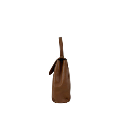 CELINE Toggle Clasp Two-way Handbag Shoulder bag Brown Vintage p67n53