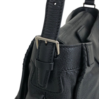 CELINE Logo Shoulder bag Hobobag Black Vintage b8ejp4