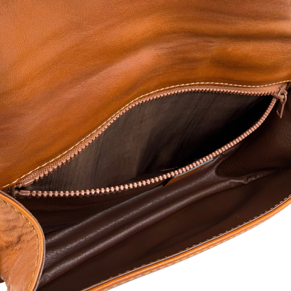 CELINE Gancini Shoulder bag Brown Vintage myaerh