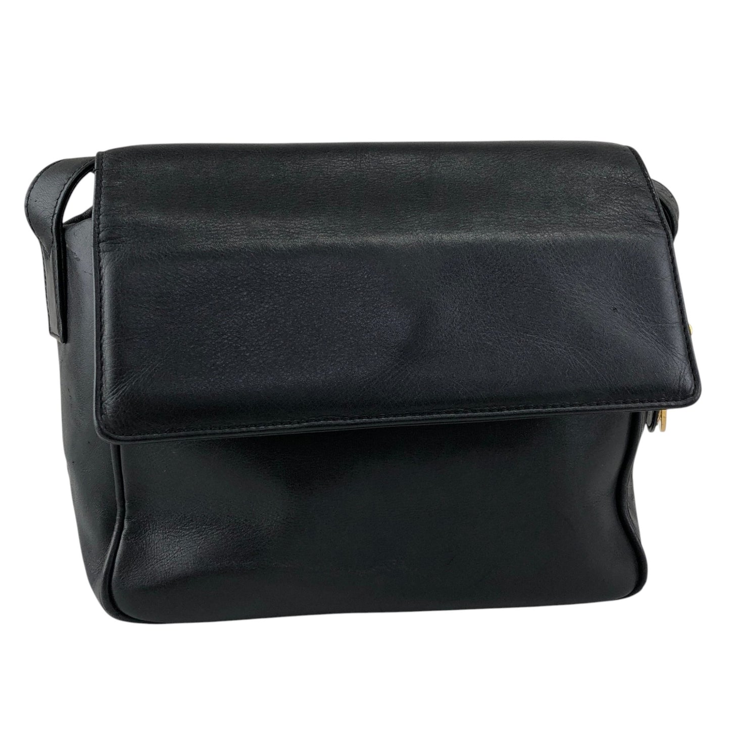 Christian Dior Logo Charm Shoulder bag Black Vintage rrr3nm