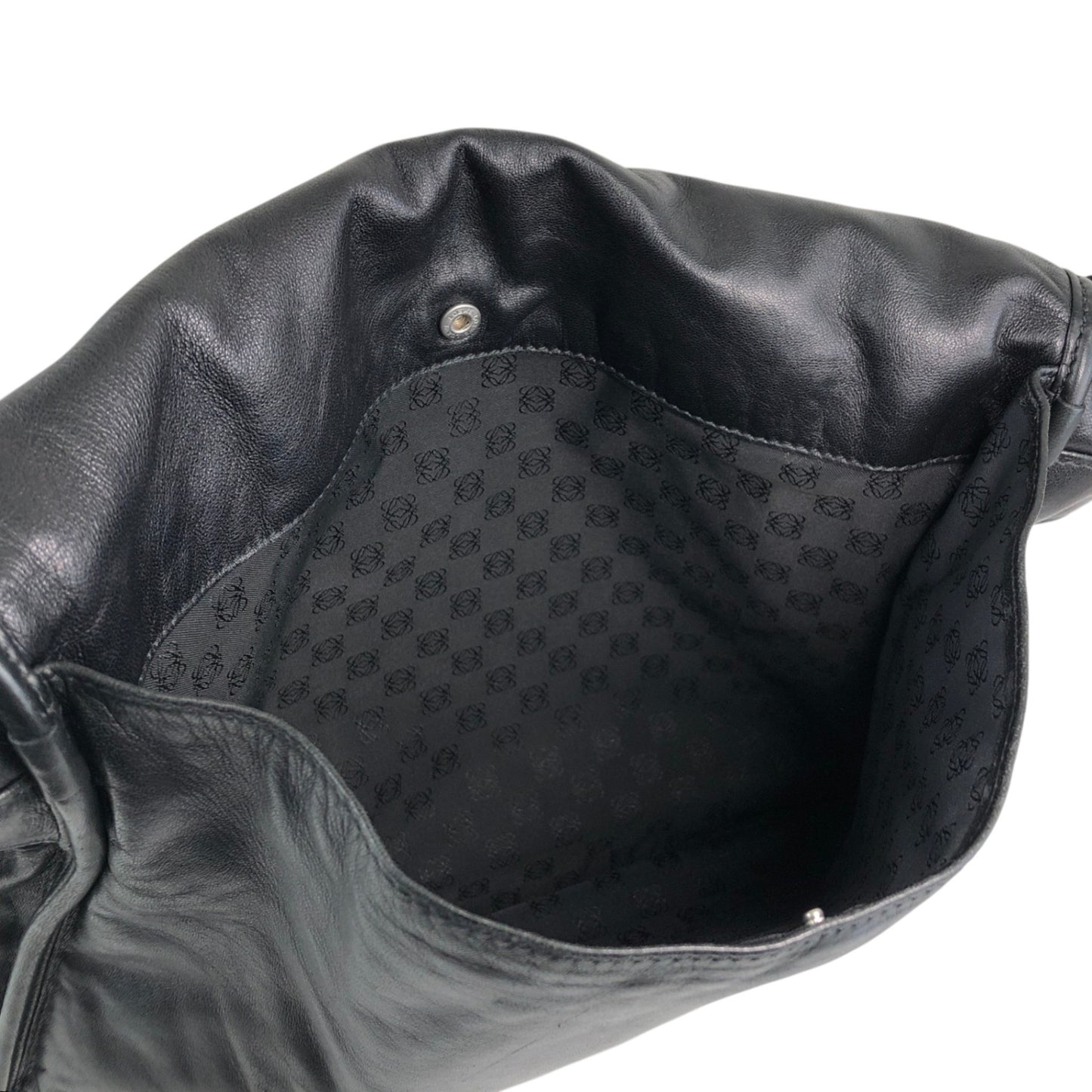 LOEWE Anagram Shoulder bag Black Vintage stpht7
