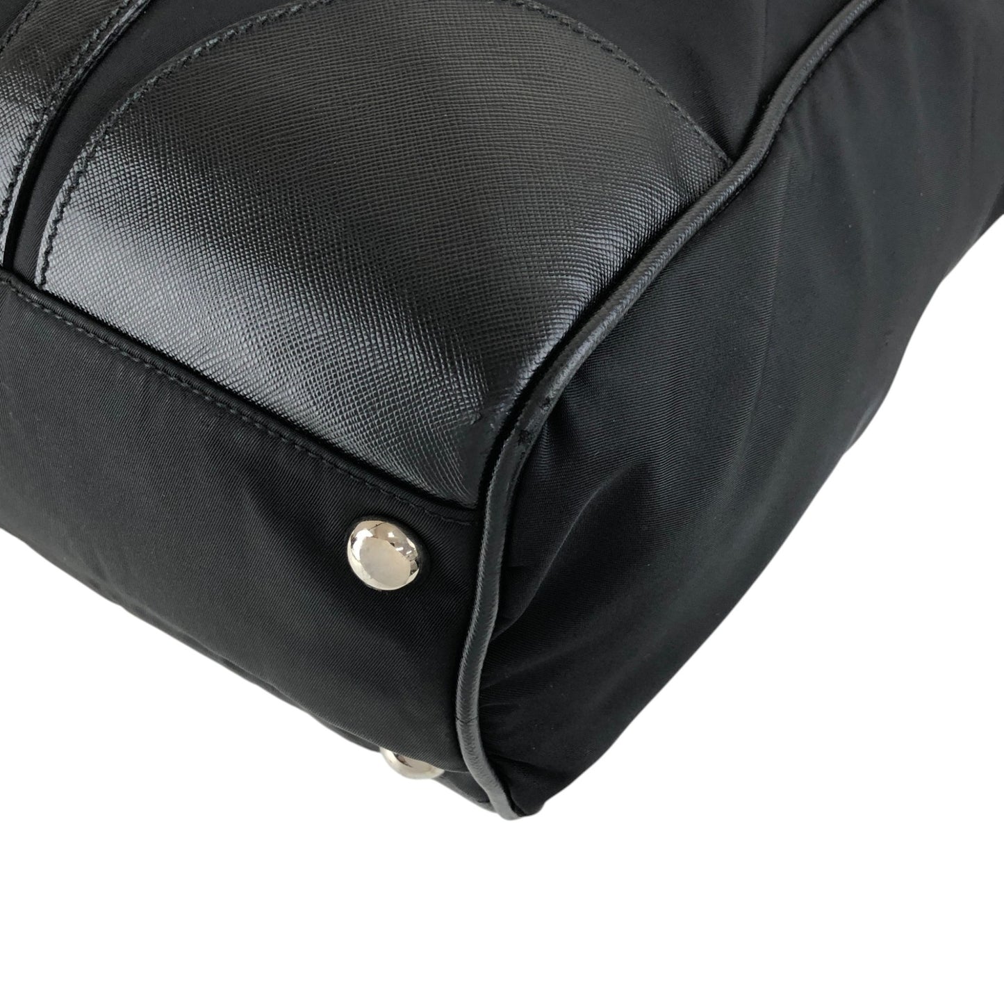 PRADA Tessuto Triangle Logo Totebag Black Vintage ivus2k