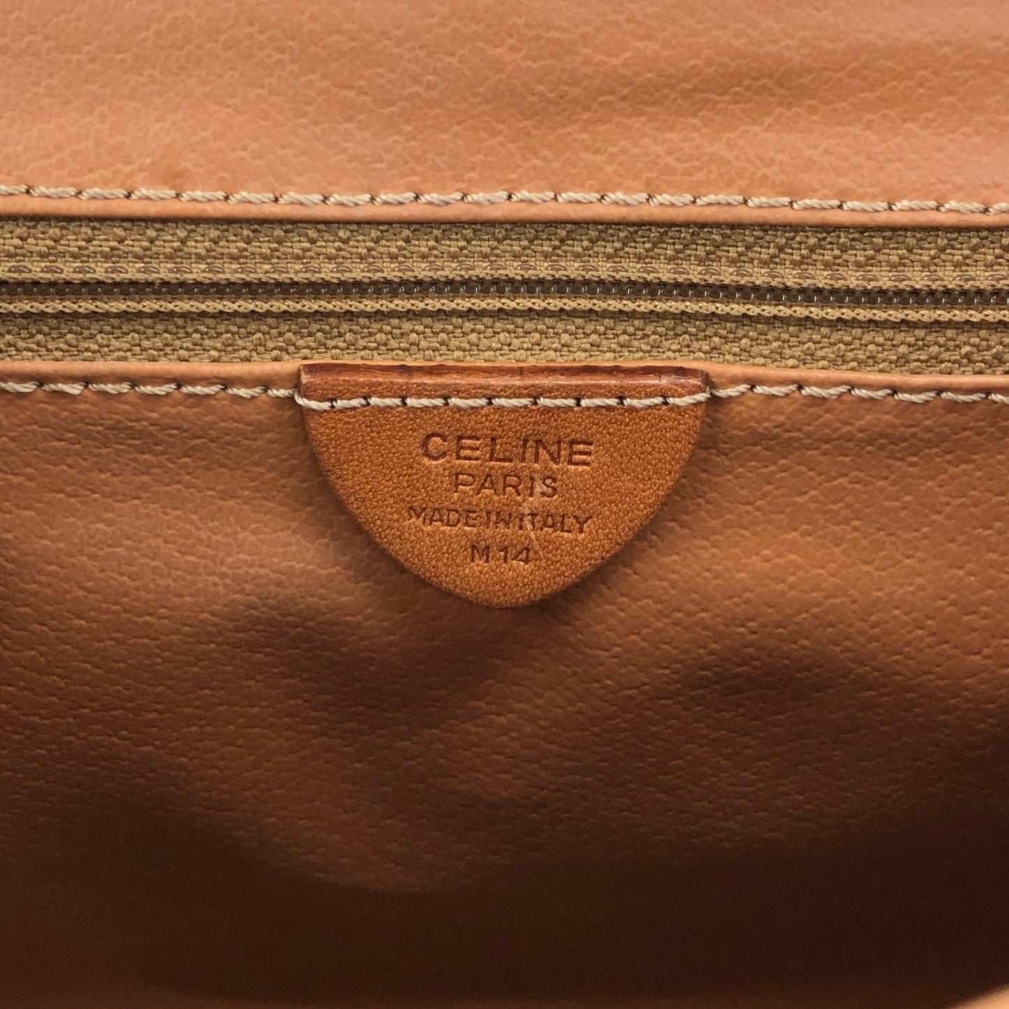 CELINE Macadam Blason Shoulder bag Brown Vintage t248x8
