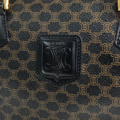 CELINE Macadam Blason Two-way Small Boston bag Shoulder bag Black Vintage d4zwjm
