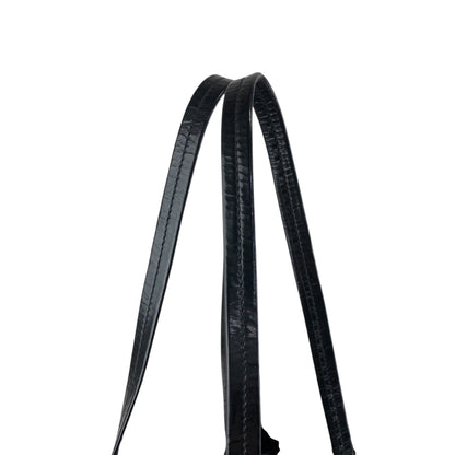 PRADA Tessuto Triangle Logo Drawstring Handbag Totebag Black Vintage 8y7i6t