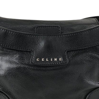 CELINE Horse Carriage Shoulder bag Black Vintage 6inwsp