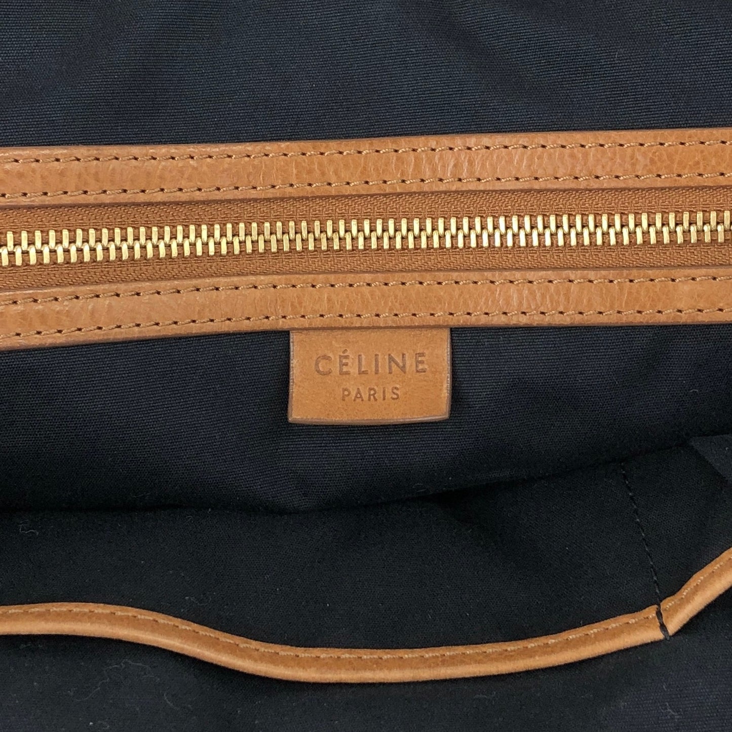 CELINE Macadam Handbag Totebag Beige Vintage c247bz