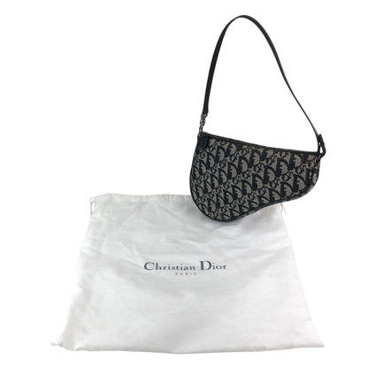 Christian Dior Trotter Shoulder bag Black Vintage rnufs3