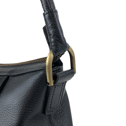 BURBERRY Logo Shoulder bag Black Vintage 7rnpei