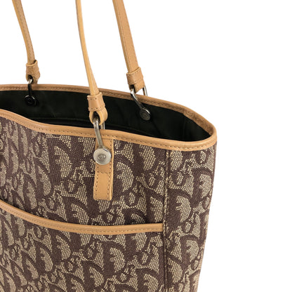 Christian Dior Trotter Shoulder bag Totebag Beige Vintage 3z4g57