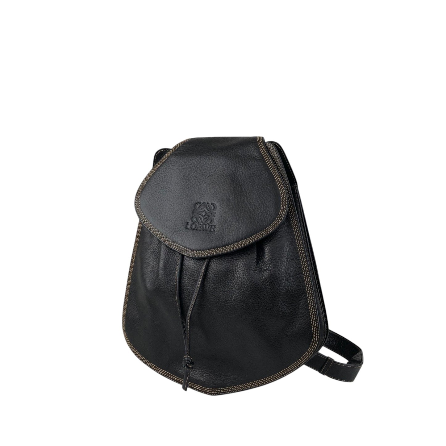 LOEWE Anagram Backpack Black Vintage 53w2pp