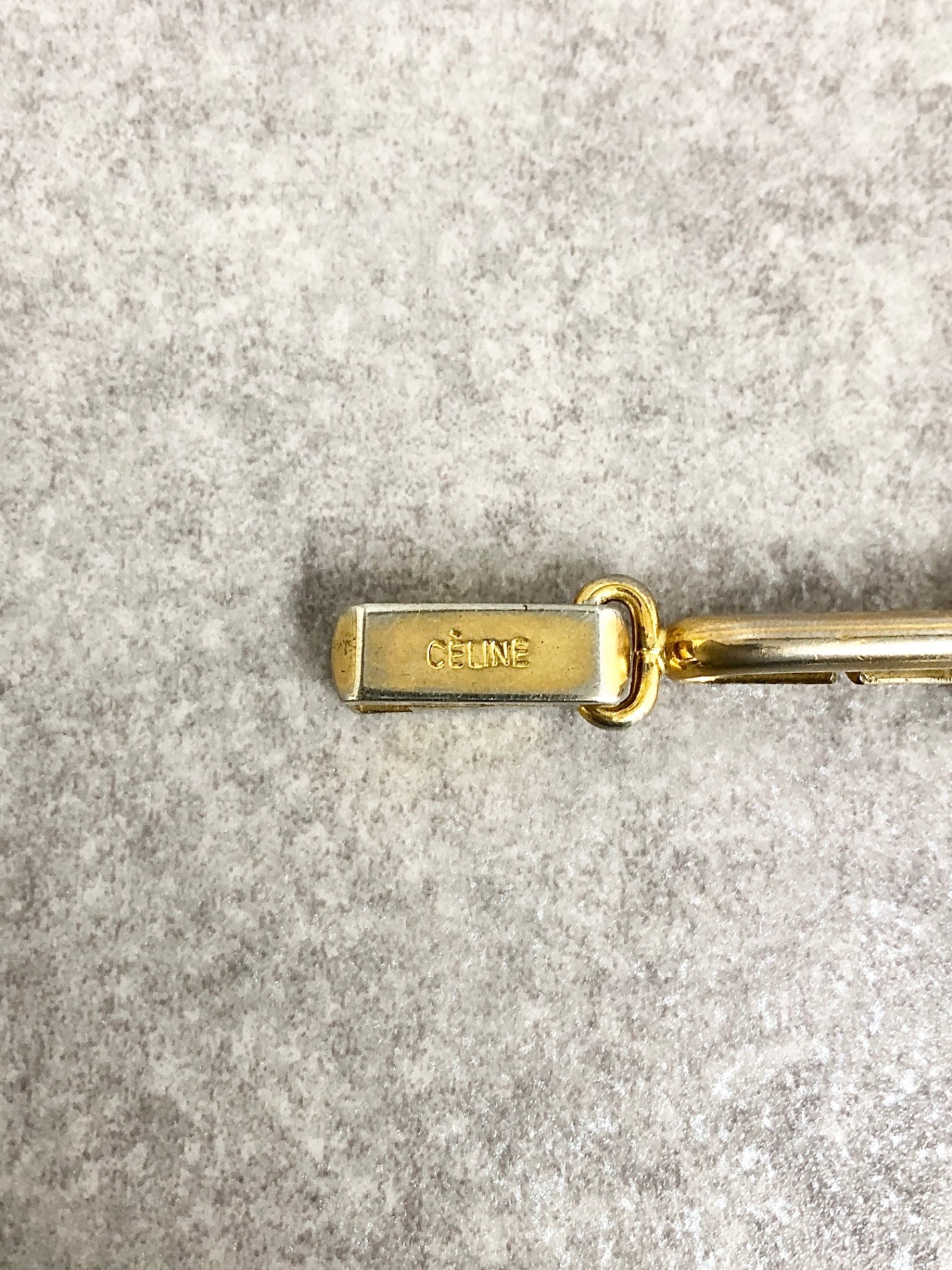 CELINE Triomphe Bracelet Gold Vintage dnaemn