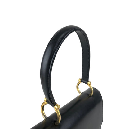 CELINE Gancini Handbag Black Vintage pvi8pi