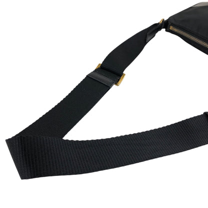 PRADA 三角形標誌單肩包 黑色 復古 st38ni