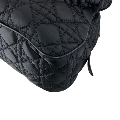 Christian Dior Cannage Charm Handbag Black Vintage sreacp