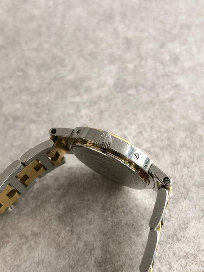 HERMES Quartz  Clipper Watch Silver×Gold Vintage 8nv65a